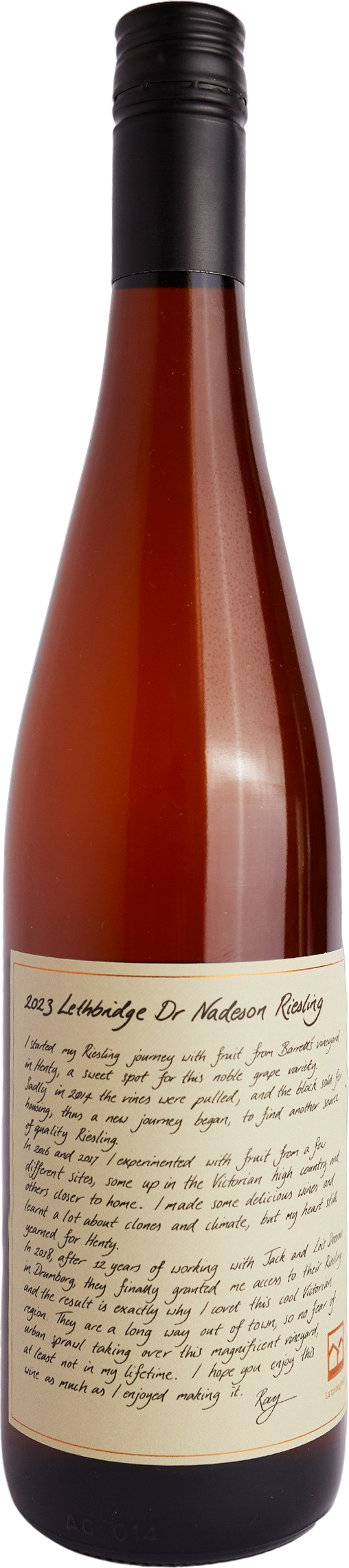 Lethbridge Wines Dr Nadeson Riesling  2025 Henty bottle